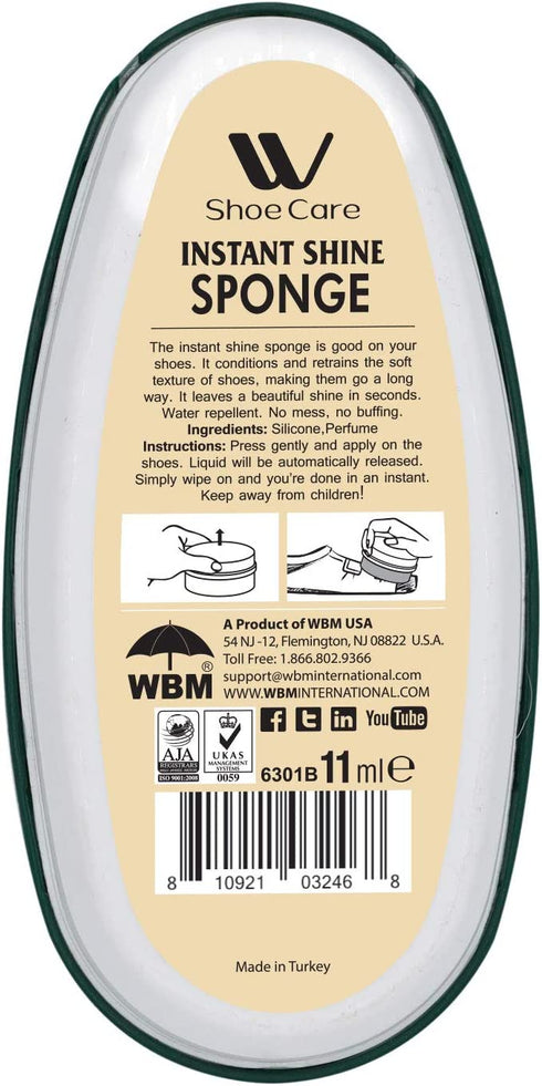 Instant Shine Sponge Neutral - 0.37 fl oz | WBM SHOE CARE